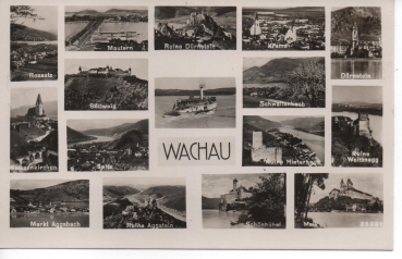 Ansichtskarte Wachau, Mehrbildkarte